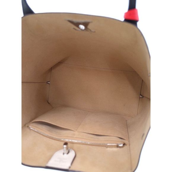 Louis Vuitton LockMe Go Tote Bag Calf Leather Quartz Kabuki Black - Picture 3 of 9